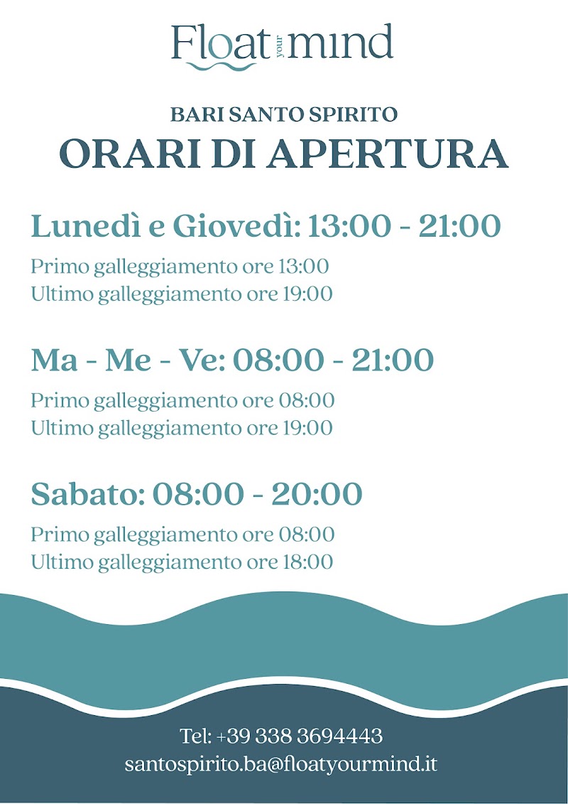 Float your mind - Bari Santo Spirito — estetista a Bari